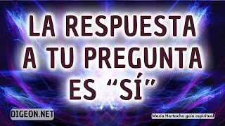 EL💌MENSAJE de los ÁNGELES PARA TI - La respuesta es "SÍ" -DIGEON - Metatrón - Enseñanza VERTI