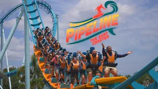 NEW Pipeline: The Surf Coaster (On-Ride POV) SeaWorld Orlando