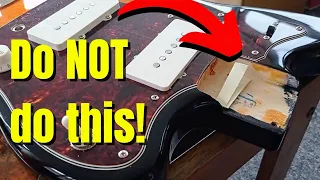 How NOT to Shim a Guitar Neck!