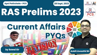 RPSC RAS Prelims 2023 | RAS Pre Current Affairs PYQs | Apni Pathshsala - PCS