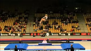 Female Trampoline Double Somersault Compilation