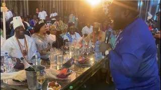 MC DANFO MADE OONI OF IFE & EVERYBODY LAUGH UNCONTROLLABLY @ OONI’S BILLIONAIRE DAUGHTER 30 BIRTHDAY