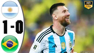 Brazil vs Argentina 0-1 Highlights & All Goals 2023 || Messi Goal HD