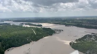 Maltempo in Friuli: le immagini del fiume Tagliamento, osservato speciale