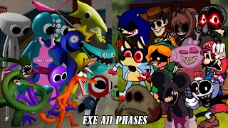 [Chapter 2] FNF EXE ALL PHASES Vs ALl Rainbow Friends Sing Friends To Your End -Friday Night Funkin'