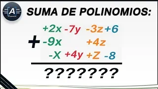 SUMA de POLINOMIOS (Nivel Básico)