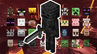 WITHER SKELETON VS ALL MOBS | MINECRAFT