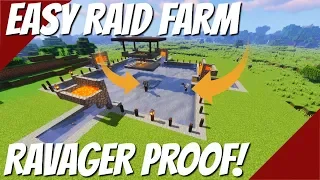 Minecraft Raid Farm: Easiest Raid Farm: Emeralds, Totems, Crossbows & XP Farm (Avomance 2019)