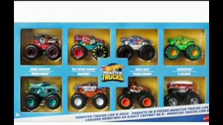 Hot Wheels Monster Trucks Live 8 Pack Revealed! (+ Normal Gunkster!)