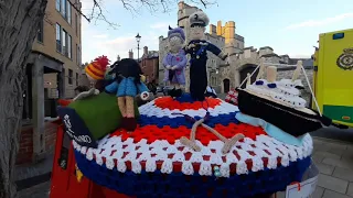 windsor Castle one day before funeral of Duke of Edinburgh prince philip