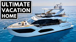 € 1,420,000 + ABSOLUTE 60 FLY Power Motor Yacht Tour Роскошный прибрежный круизер с подводной лодкой