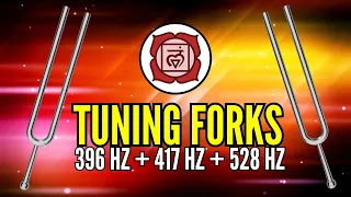 You Won’t Believe How 396 Hz + 417 Hz + 528 Hz Tuning Forks Unblock Your Lower Chakras