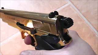 Browning GPDA9 "Shiny Gold" // 9mmPAK // Schreckschusspistole Review // PTB-772
