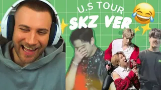 I CANT STOP LAUGHING 😂 Stray Kids Funny Moments - Maniac Tour (U.S) - REACTION