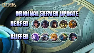 SPARE EQUIPMENT, FANNY, HANABI BUFF - OFFICIAL SERVER UPDATE - MOBILE LEGENDS PATCH NOTES