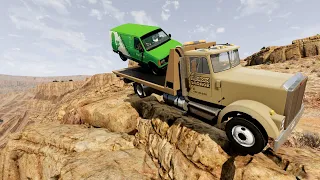 Cliff Drop Crashes #2 -  BeamNG Drive | CrashIcon