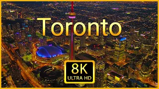 Toronto 8K ULTRA HD - Scenic Drone Relaxation Video With Calming Piano Music