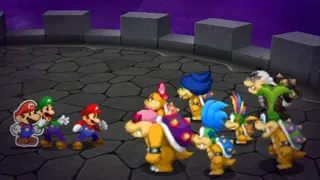 Mario & Luigi Paper Jam but we have the final showdown against the Koopalings