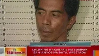 BT: Lalaking nakabaril ng sumpak sa 4-anyos na bata sa QC, arestado