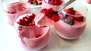 ЭТОТ ДЕСЕРТ БЕЗ ДУХОВКИ СРАЗИТ ВАС НАПОВАЛ🍓Клубничный МУСС!