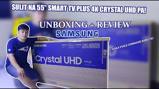 SAMSUNG CRYSTAL UHD 4K SMART TV 55 INCHES UNBOXING AND REVIEW