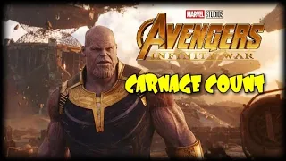 Avengers Infinity War Carnage count