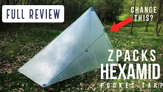 Zpacks hexamid pocket tarp full review + 1 thing I would change