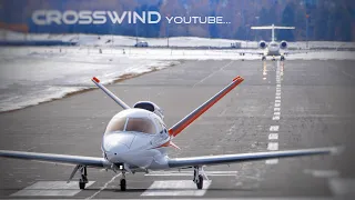 Cirrus Vision SF50 | Mountain Landing & Take Off | 18.02.2024 Engadin Airport #SF50