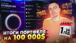 1 ГОД ПОРТФЕЛЮ НА 100 000$. ПОДВОДИМ ИТОГИ. ЭХ, ЛУЧШЕ БЫ …