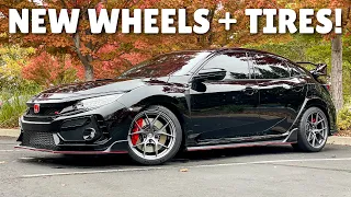 INSTALLING TITAN7 TS-5 WHEELS ON MY CIVIC TYPE R!