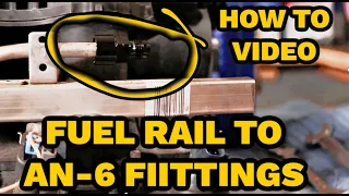 How To Install AN-6 Fittings To Your Fuel Rail, LS SWAP AN FITTINGS FOR FUEL LINE