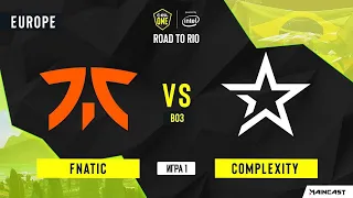 Fnatic vs Complexity [Map 1, Nuke]| ESL One: Road to Rio - CIS by ceh9 & bafik