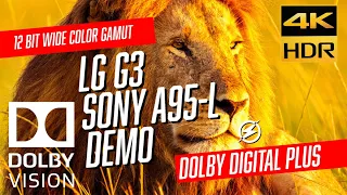 BEST HDR10 "LG G3 - SONY A95L" [4KHDR] DEMO | DEEP BLACKS - WIDE COLOR GAMUT - 5.1 Surround