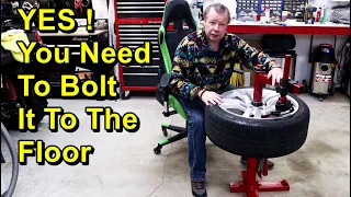 How To Install A Manual Tire Changer - Hydronic Floor Hiccup