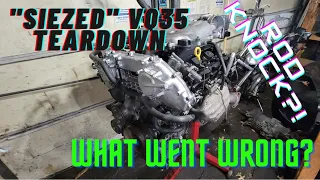 SEIZED VQ35DE Engine Teardown! what went wrong??