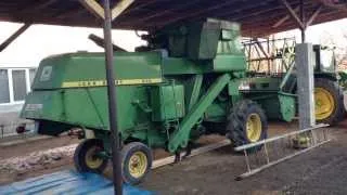 John Deere combine harvester 935 cold start