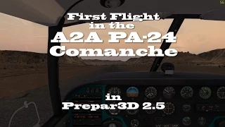 A2A PA-24 Comanche first flight!  Plus Marble Canyon updates  (P3D)