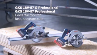 Bosch GKS 18V-57 & GKS 18V-57 G Professional cordless hand held circular saws