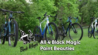 All 4 Black Magic Painted Beauties