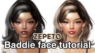 Zepeto face tutorial | baddie brown skin girl