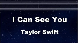 Practice Karaoke♬ I Can See You - Taylor Swift 【With Guide Melody】 Instrumental, Lyric, BGM