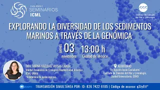 Seminario ICML. Ciclo 2023-1.  Diversidad de los sedimentos marinos a través de la genómica