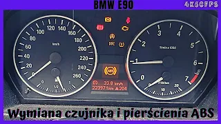 BMW E90 - Wymiana czujnika i pierścienia ABS