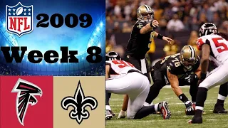 Atlanta Falcons vs. New Orleans Saints | NFL 2009 Week 8 Highlights