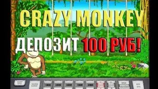 Раскручиваюсь в казино вулкан с депозитом 100 рублей в слоте Crazy Monkey.Новый метод выигрыша!