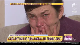 A ajuns cu piciorul în ghips, după ce soțul a aruncat-o de pe prispă!