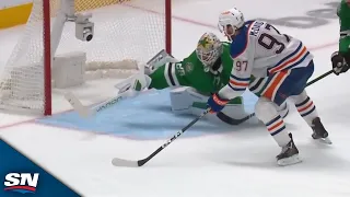 Jake Oettinger Denies Connor McDavid With Unbelievable Stick Save