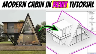 Modern A-Frame Cabin in Revit Tutorial | Easy Way