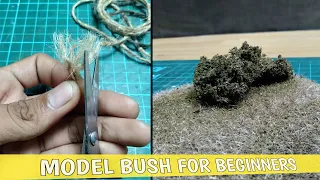 How to make a diorama for beginner | bushes diorama