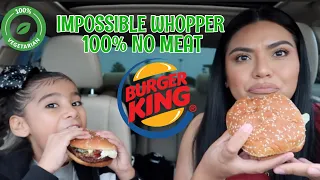 MUKBANG: Trying Burger Kings Vegan Impossible Whopper 🌱